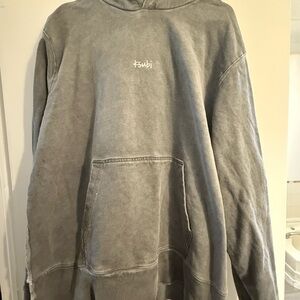 Ksubi Gray Hoodie Ksubi 1999 Fade Kash Hoodie in Charcoal size L